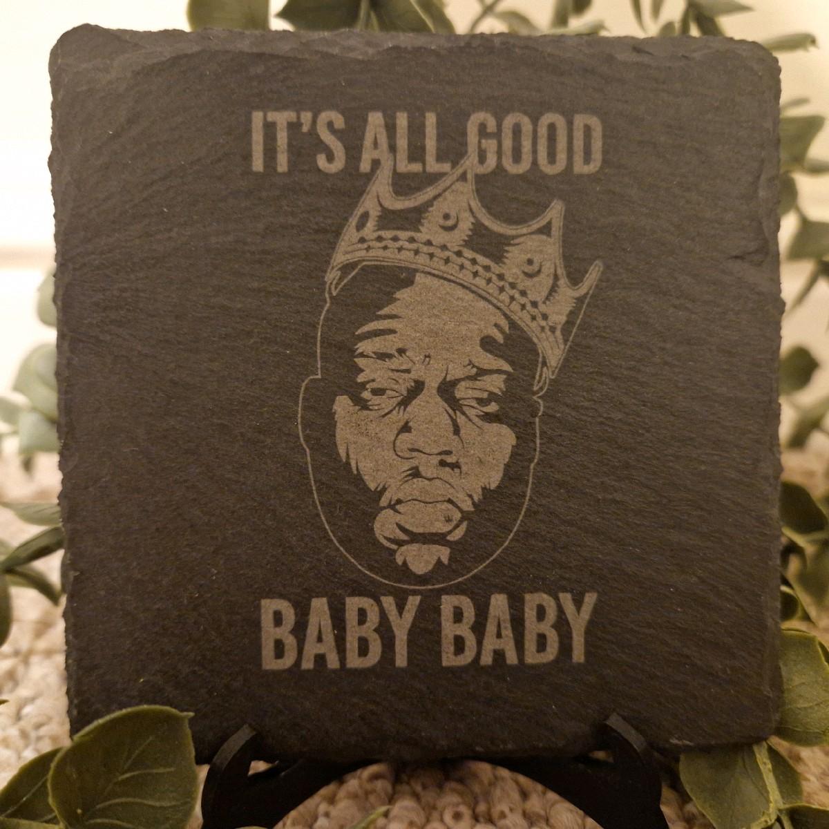 The Notorious B.I.G. Biggie Inspired Slate Coaster