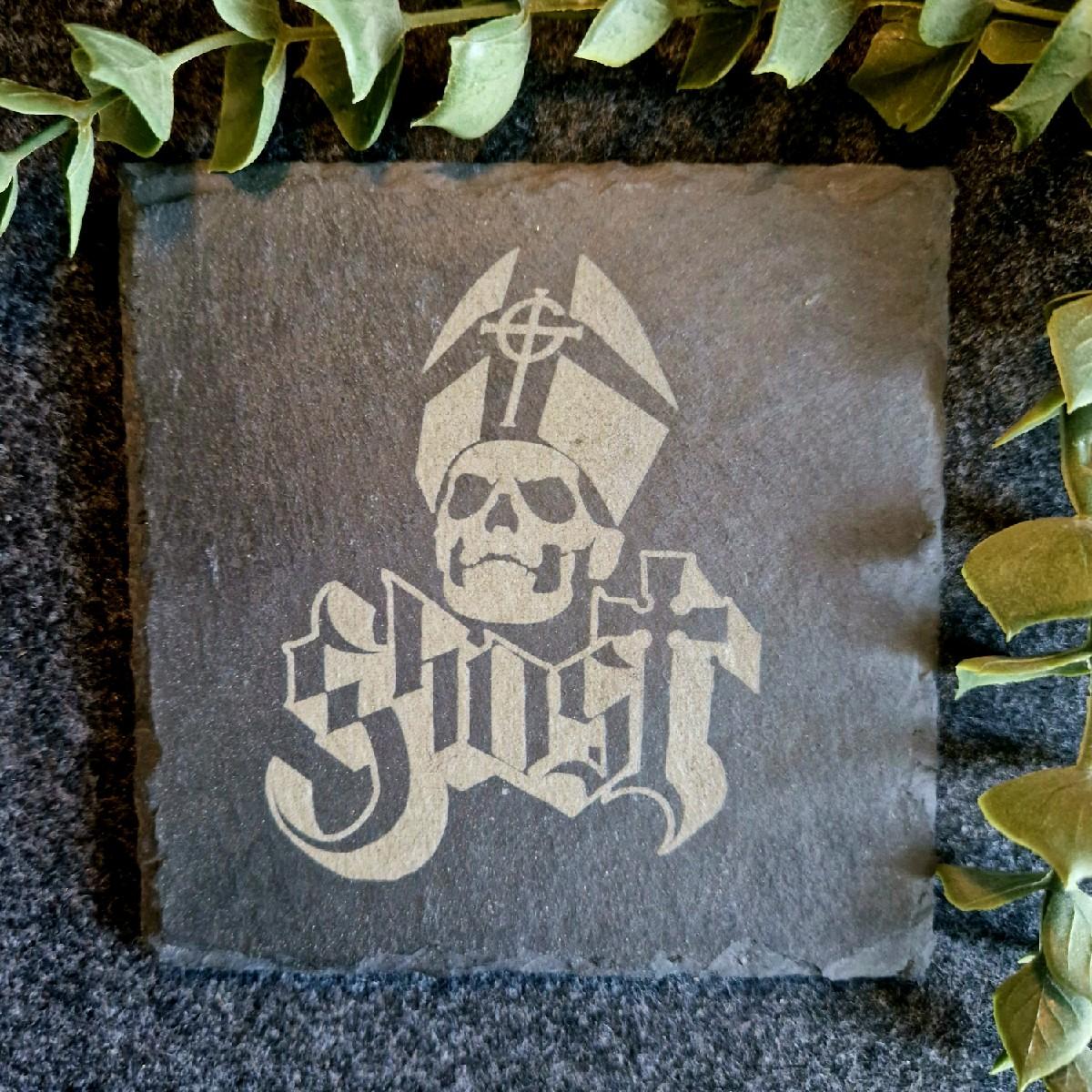 Ghost Band Inspired Slate Coaster
