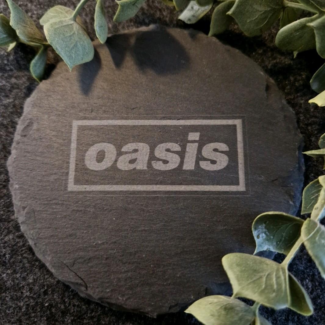 Oasis Inspired Slate Coaster