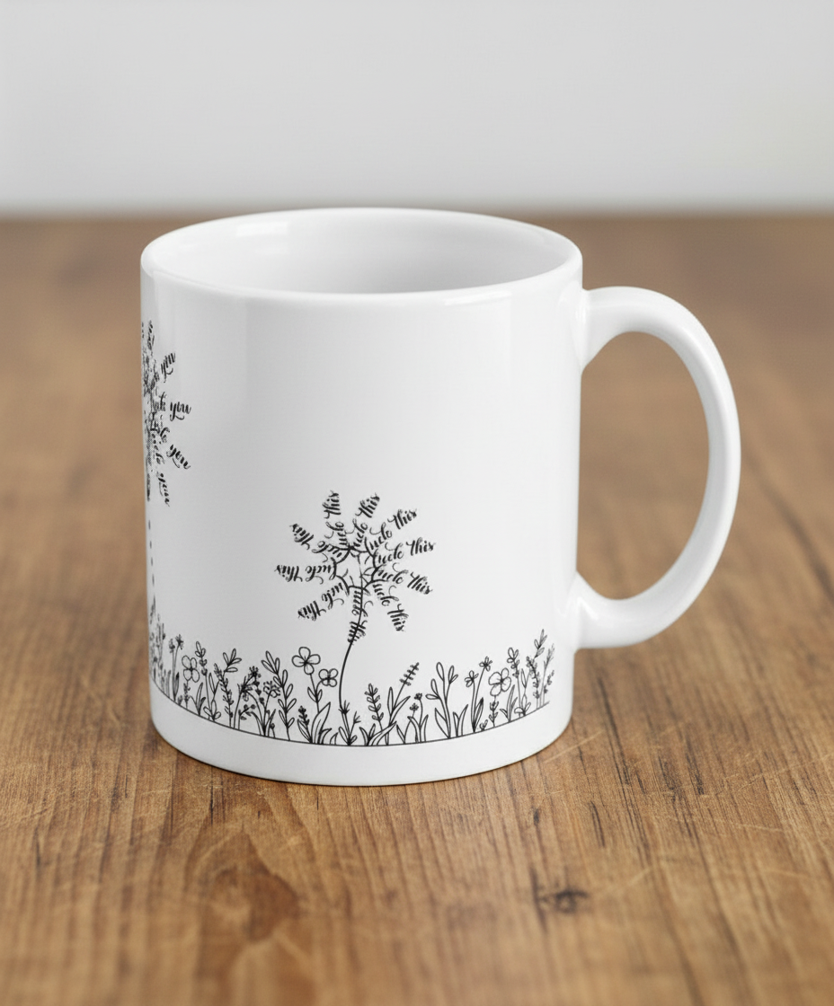 11oz Mug Hidden Swear Design