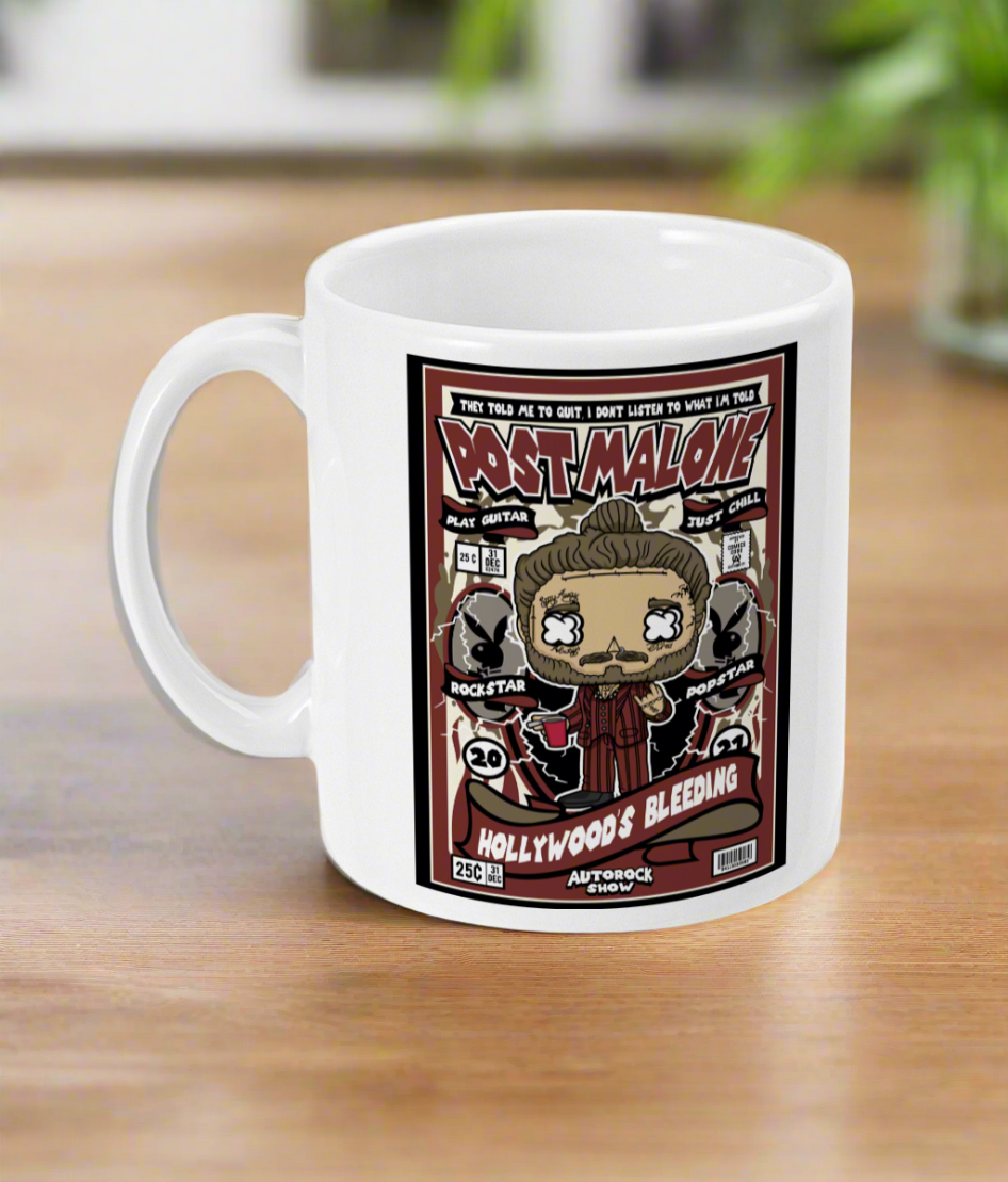 11oz Mug Post Malone Post Malone Funko Inspired Tea Coffee Gift