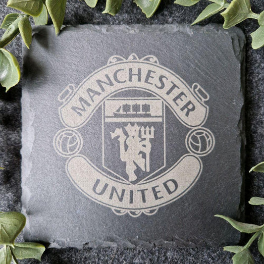 Man U Inspired Slate Coaster