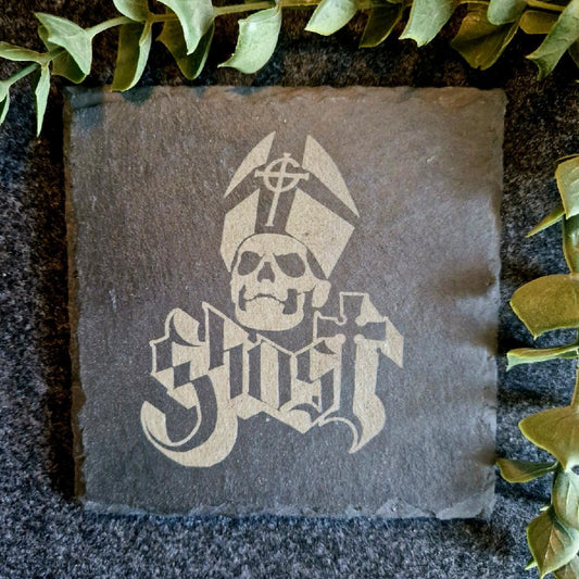 Ghost Band Inspired Slate Coaster