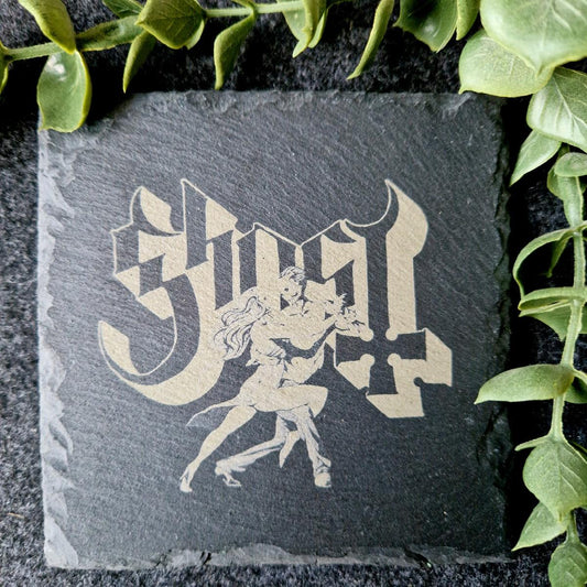 Ghost Band Dance Macabre Inspired Slate Coaster
