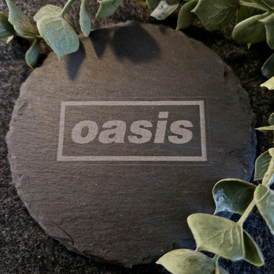 Oasis Inspired Slate Coaster
