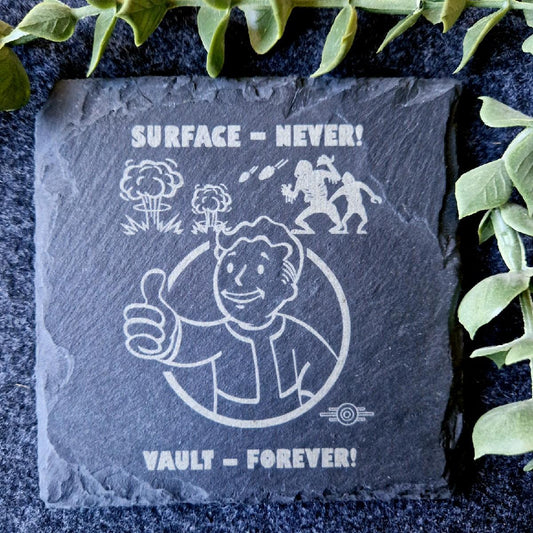 Fallout Inspired Slate Coaster
