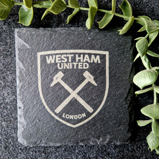 West Ham United F.C. Inspired Slate Coaster