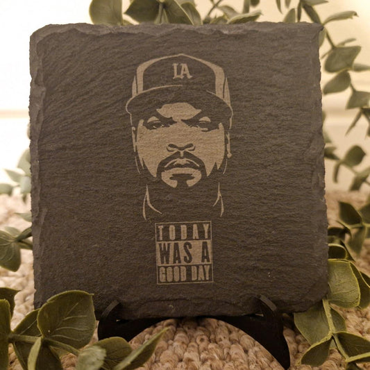 Ice Cube Inspired Slate Coaster