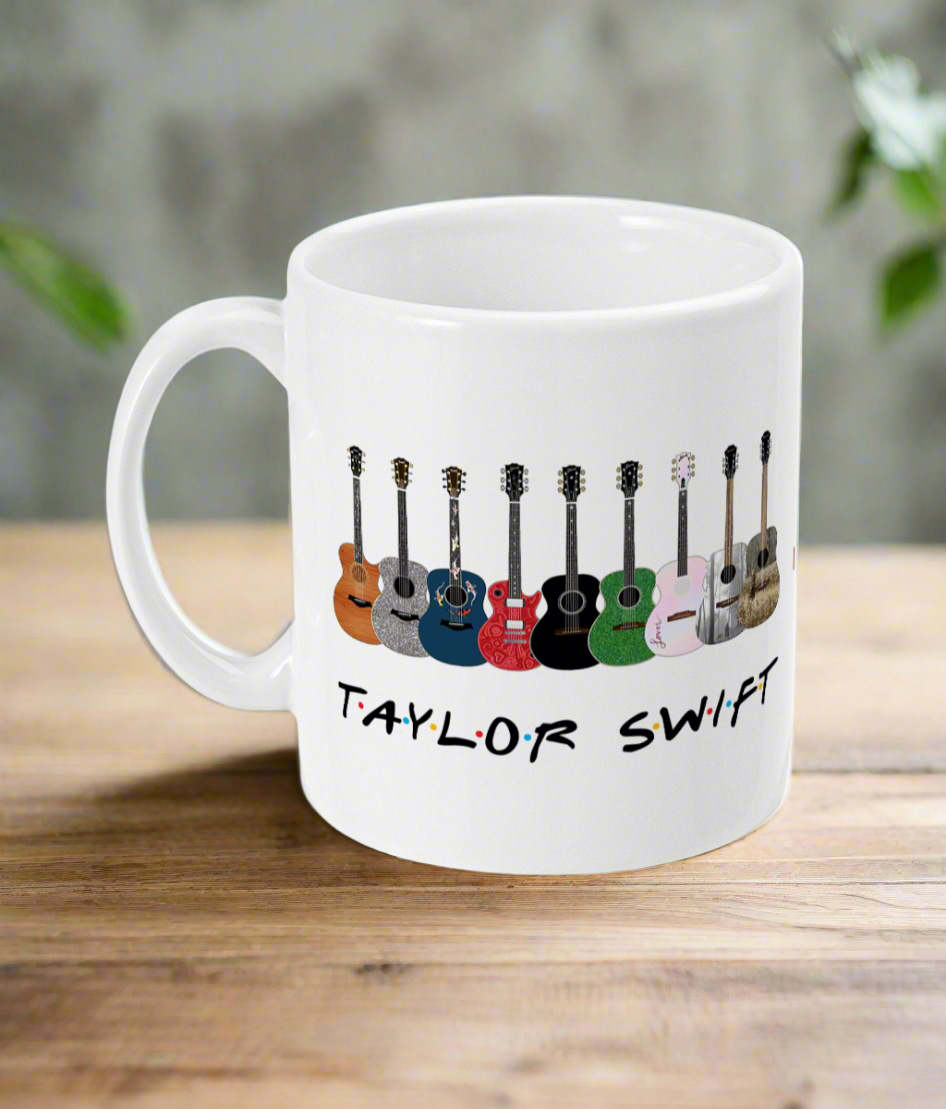 11oz Mug Taylor Swift Guitars Design Tea Coffee Gift