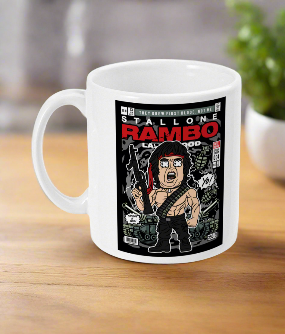 11oz Mug John Rambo Funko Inspired Tea Coffee Gift