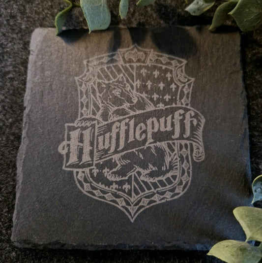 Harry Potter Inspired Slate Coaster Hufflepuff